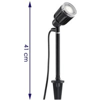 LED-Stableuchte Wandleuchte AMALFI schwarz 41cm, 70 Lm, IP44 von Konstsmide