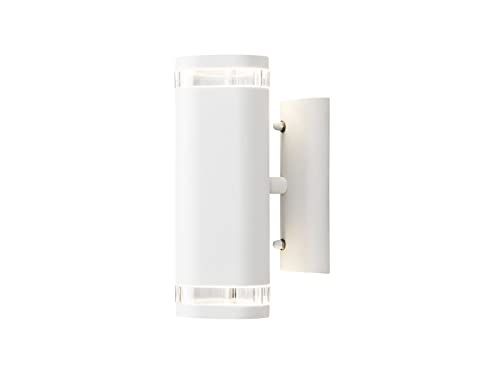 Moderne LED Außenwandleuchte Up & Down aus Aluminium, 24cm, Weiß matt Moderne LED Außenwandleuchte Up & Down aus Aluminium, 24cm, Weiß matt von Konstsmide