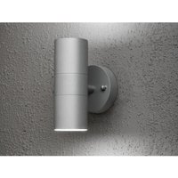 Moderne led Up-Down Außenwandleuchte Höhe 17cm, Aluminium Grau von Konstsmide