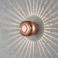 Konstsmide - led Wandleuchte Monza aus Aluminium in kupfer 3W 160lm - brown von Konstsmide