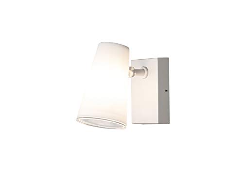 Outdoor LED Außenwandleuchte Downlight Strahler Weiß für außen & innen mit schwenkbarem Kopf Höhe 21,5cm IP54 E27 von Konstsmide