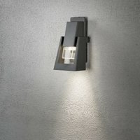 Konstsmide Lighting - Konstsmide Potenza Moderne Wandleuchte für den Außenbereich, Dunkelgrau, Single GU10, IP54 von KONSTSMIDE LIGHTING