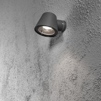 Konstsmide Lighting - Konstsmide Trieste Outdoor Modern Dome Wandleuchte Anthrazitgrau, IP44 von Konstsmide