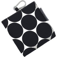 Leckerlibeutel Hund Aus Baumwollstoff - Maxi Dots Schwarz- Mit Magnetverschluss Und Karabiner von KonsumSchwestern