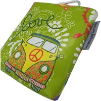 Leckerlibeutel Hund Aus Wachsstoff - Hippie - Mit Magnetverschluss Und Karabiner von KonsumSchwestern
