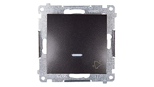 Kontakt-Simon DD1L.01/48 Elektroschalter Pushbutton Switch, Anthrazit, Zubehör für elektrisches Messer (Pushbutton Switch, Anthrazit, Kunststoff, von Kontakt-Simon