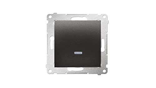 Kontakt-Simon DW1L.01/48 Elektrischer Schalter Anthrazit - Zubehör Elektromesser (anthrazit, Kunststoff, IP20, IP44, 250 V, 10 A, 75 mm) von Kontakt-Simon