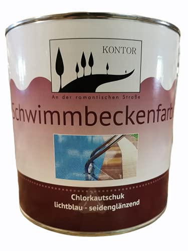 Kontor Schwimmbecken Farbe Chlorkautschuk 10L Lichtblau von Kontor