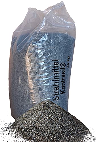 25 kg Strahlmittel Sandstrahlen Sandstrahlmittel Strahlgut (0,25-2,0 mm) von Kontrasil