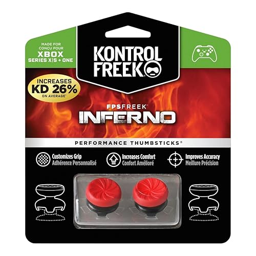 KontrolFreek FPS Freek Inferno für Xbox One und Xbox Series X Controller - Performance Thumbsticks - 2 High-Rise Concave - Rot KontrolFreek FPS Freek Inferno für Xbox One und Xbox Series X Controller - Performance Thumbsticks - 2 High-Rise Concave - Rot von KontrolFreek