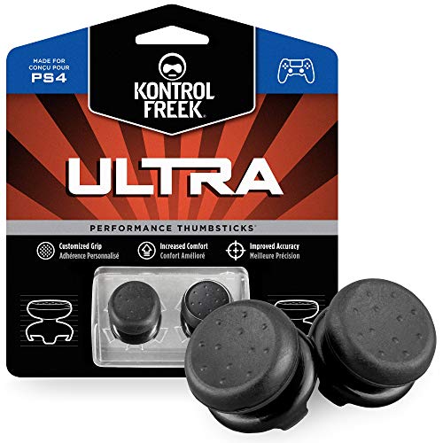 KontrolFreek Ultra für PlayStation 4 (PS4) und PlayStation 5 (PS5) | 2 Performance Thumbsticks | 2 x Hoch Konkav | Schwarz von KontrolFreek