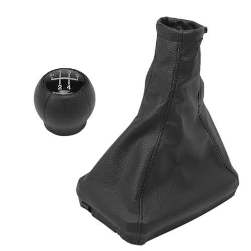 Konuooer Kit Schalthebelmanschette + Schaltknauf (5 Gänge), kompatibel mit Meriva A 2012-2010 von Konuooer