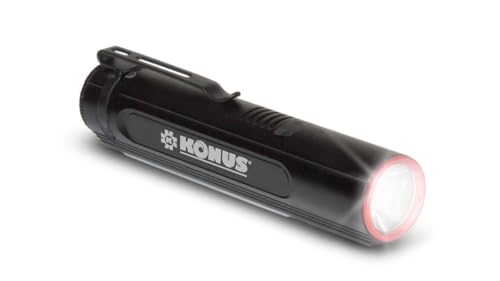 Konus | KONUSLIGHT-2K Wiederaufladbare Jagdtaschenlampe 2000 lm und variable Helligkeit, kompaktes Format, Blitzmodi Konus | KONUSLIGHT-2K Wiederaufladbare Jagdtaschenlampe 2000 lm und variable Helligkeit, kompaktes Format, Blitzmodi von Konus