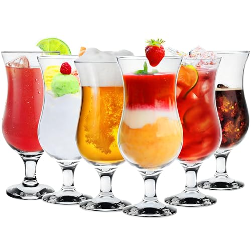 Konzept 11 - Cocktailgläser 6er Set 460ml - Transparente Eiskaffe Gläser, Milchshake Gläser & Longdrinkgläser - Ideal für Bier, Eisbecher & Coctails von Konzept 11