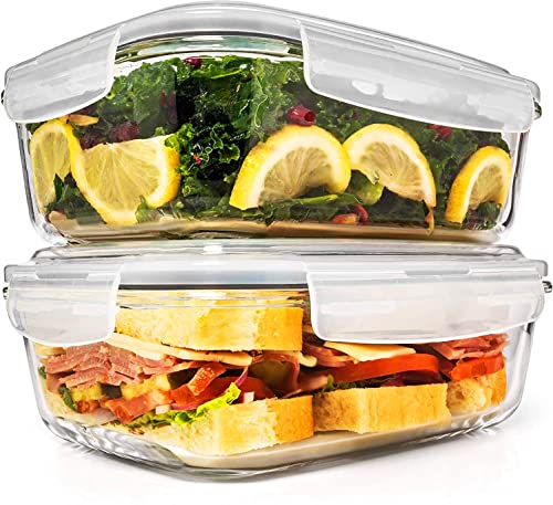 Konzept 11 - Frischhaltedose aus Glas (2 Stk 300 ml) Glasbehälter Mit Deckel für Lebensmittel Set, Vorratsdose für Küche spülmaschinenfest, Aufbewahrungsbox Auslaufsicher Luftdicht von Konzept 11