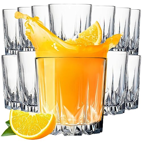 Konzept 11 - Gläser Set 12-teilig Wassergläser 300ml Trinkgläser Set, Geriffelte Gläser für Saft, Wasser, Cocktails, Gin Tonic, kalte Getränke, Widerstandsfähiges Glas Konzept 11 - Gläser Set 12-teilig Wassergläser 300ml Trinkgläser Set, Geriffelte Gläser für Saft, Wasser, Cocktails, Gin Tonic, kalte Getränke, Widerstandsfähiges Glas von Konzept 11