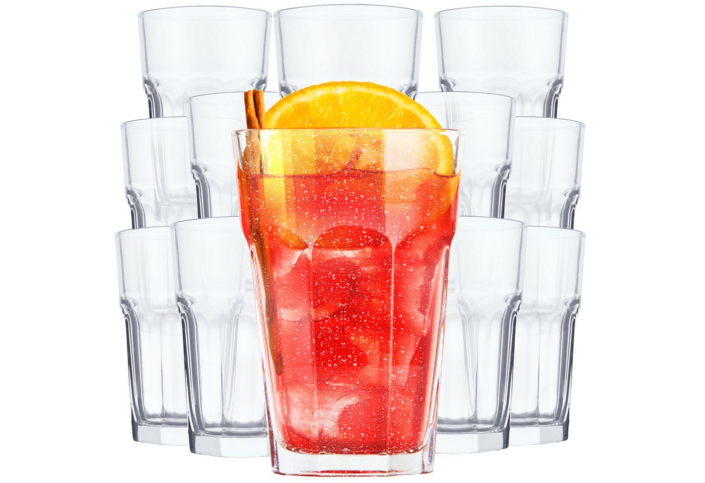 KONZEPT Gläser-Set Wassergläser Set 320ml Transparent - Trinkgläser, Set Gläser für Wasser, Saft und Cocktails KONZEPT Gläser-Set Wassergläser Set 320ml Transparent - Trinkgläser, Set Gläser für Wasser, Saft und Cocktails von KONZEPT
