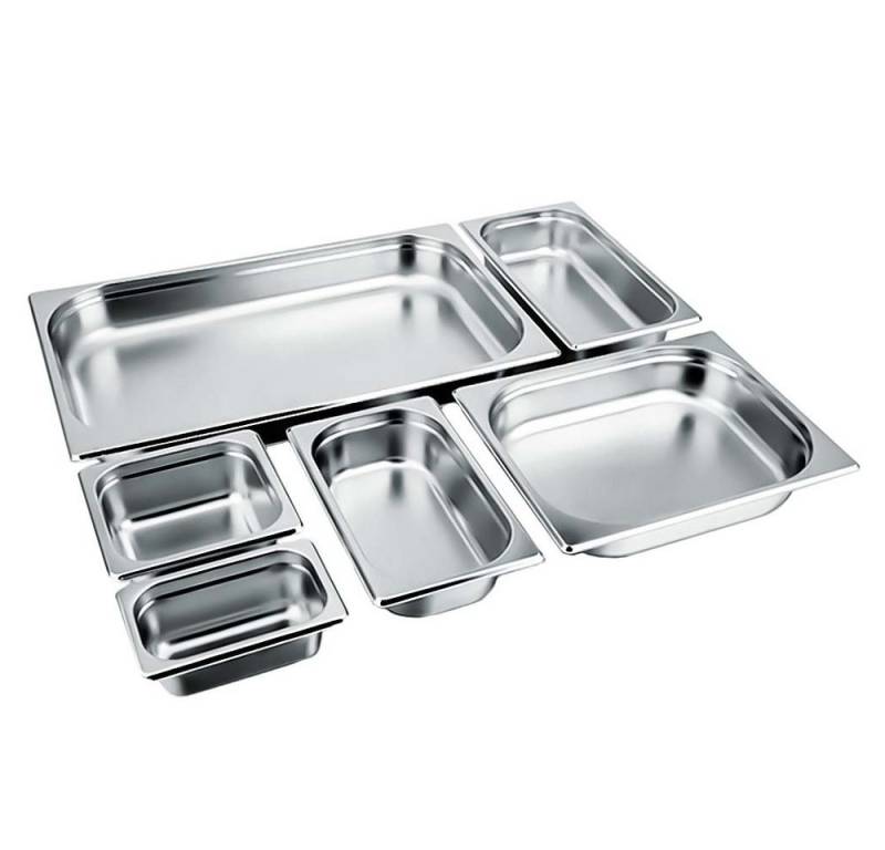 KONZEPT Thermobehälter GN Behälter Edelstahl Größe und Tiefe zur Wahl, GN 1/6, Gastro Behälter verschiedene Größen und Höhen, Gastro Normschale von KONZEPT