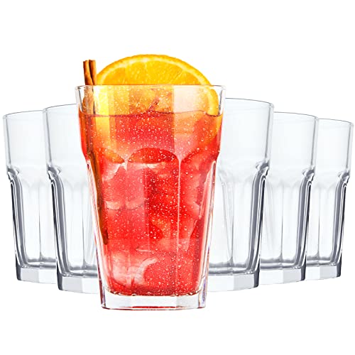 Konzept 11 - Wassergläser Set 320ml Transparent - Trinkgläser, Saftgläser, Cocktailgläser, Latte Macchiato Gläser - 6er Set Gläser für Wasser, Saft und Cocktails von Konzept 11