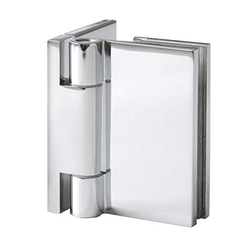 Duschtürbeschlag, Scharnier für Dusch-Tür, Slim Line' Glas-Wand, 90°, Chrom von Konzept Design Glasbeschläge GmbH