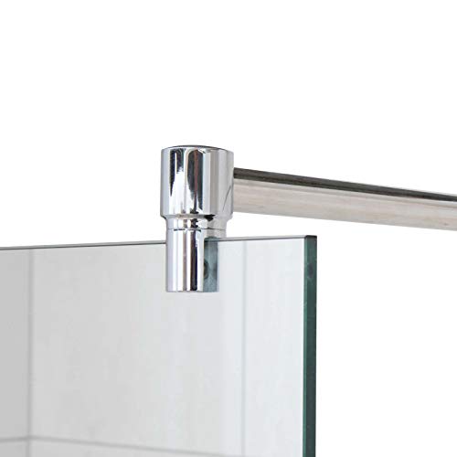 Stabilisierungsstange für Duschen, Stabilisator Duschwand, Stabilisationsstange Glas-Wand (100cm, Chrom) von Konzept Design Glasbeschläge GmbH