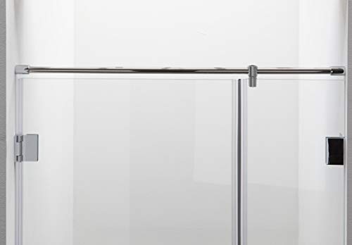 Stabilisationsstange für Nischen-Duschen, Haltestange Wand-Wand, Stabilisator Duschwand (100cm, Chrom) von Konzept Design Glasbeschläge GmbH