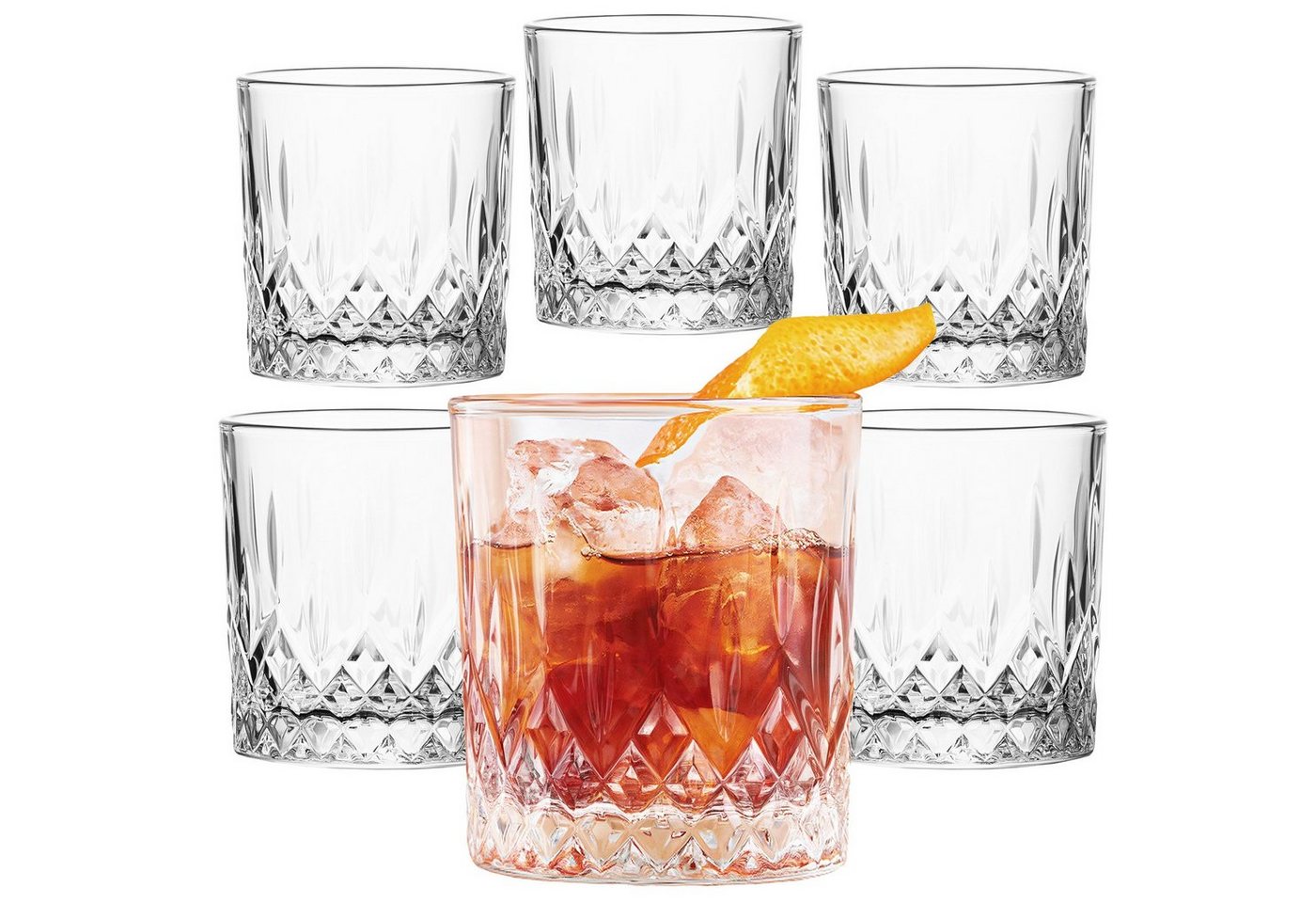 KONZEPT Gläser-Set Trinkgläser Set Wassergläser 4/6/12er Set für Cocktails, Softdrinks, Glas-Set, 280 ml KONZEPT Gläser-Set Trinkgläser Set Wassergläser 4/6/12er Set für Cocktails, Softdrinks, Glas-Set, 280 ml von Konzept