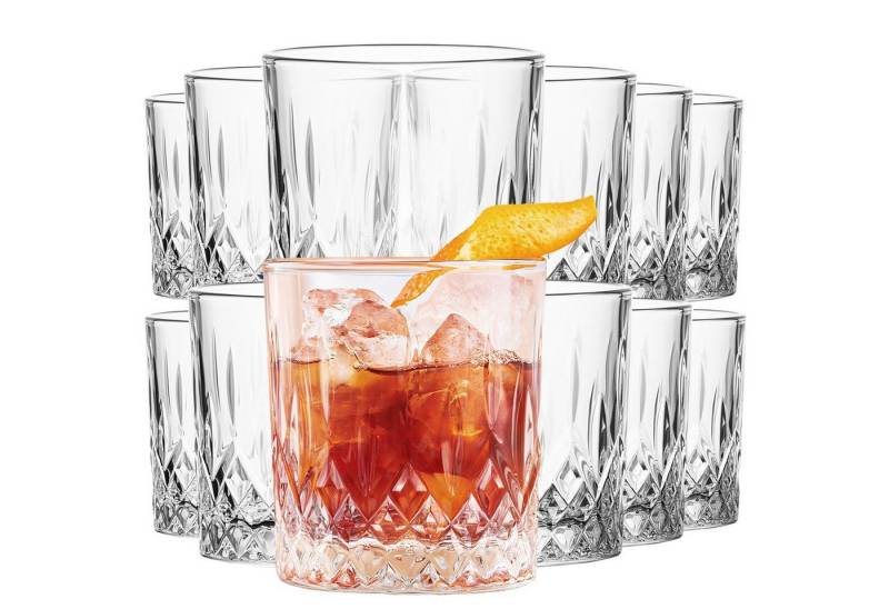 KONZEPT Gläser-Set Trinkgläser Set Wassergläser 4/6/12er Set für Cocktails, Softdrinks, Glas-Set, 280 ml von Konzept