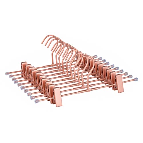 Koobay Kleiderbügel, 30 cm, rosafarbenes Kupfer, 2 verstellbare Clips, zum Aufhängen, 20 Stück Koobay Kleiderbügel, 30 cm, rosafarbenes Kupfer, 2 verstellbare Clips, zum Aufhängen, 20 Stück von Koobay