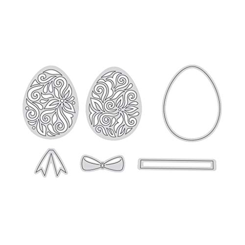 Koobysix Microcarving Osterei Metall Stanzformen Schablone Scrapbooking DIY Album Stempel von Koobysix