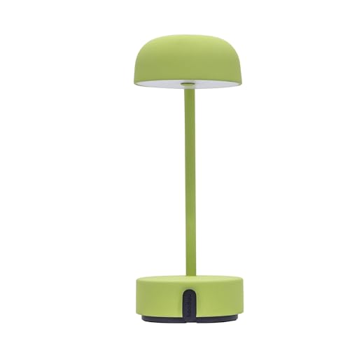 Kooduu - Fokus Tischlampe - Schreibtisch- und Nachttischleuchte - Tragbar, Dimmbar, Kabellos, mit Akku und über USB aufladbar, für Wohnzimmer, Grün von Kooduu