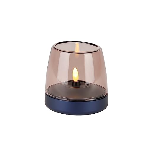 Kooduu Glow 10 Glas-Kerzenhalter - Luxuriöses dänisches Design, Höhe 9 cm, Kobaltblau von Kooduu