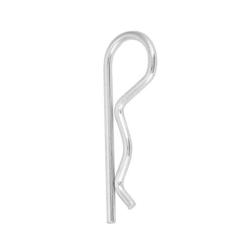 KooingTech 10 Stück B-Typ Splint, Clips Verzinkte Haltestifte, Clips Verzinkte Haltestifte Federklammern Haarnadel(3*60mm) von KooingTech