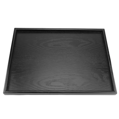 KooingTech Tablett Schwarz, Serviertablett Holz Für Tee, Speisen, Getränke, Frühstück, Wiederverwendbar Holztablett Dekoratives Für Heim, Restaurants Und Bars KooingTech Tablett Schwarz, Serviertablett Holz Für Tee, Speisen, Getränke, Frühstück, Wiederverwendbar Holztablett Dekoratives Für Heim, Restaurants Und Bars von KooingTech