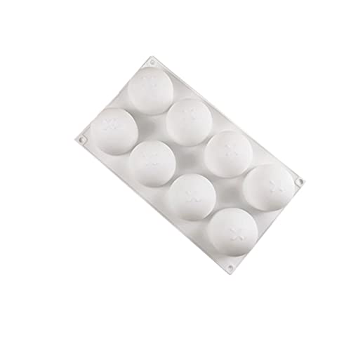 KookuLEE 8 Löcher Obst Kokosnuss Mousse Kuchen Form Donut Silikonform 3D Runde Wirbel-Backform Tablett Kuchenform zum Backen Dessert Mousse Backform Werkzeuge Spirale Silikon Kuchenform Form von KookuLEE