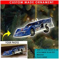 Dirt Track Racing Spätes Modellauto Personalisierte Verzierung, Einzigartiges Geschenk Für Rennfahrer, Auto Jungs, Sprint Auto, Kart, Street Stock von KoolKoolCustomDesign