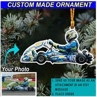 Go Kart Racing Personalisierte Verzierung, Einzigartige Geschenke, Lustiges Geschenk, Coole Geschenke Für Racer, Acrylverzierungen von KoolKoolCustomDesign