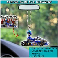 Kart Geschenk Go Personalisierte Auto Ornament, Einzigartige Geschenke Für Racer, Racing, Motorsport Racing von KoolKoolCustomDesign