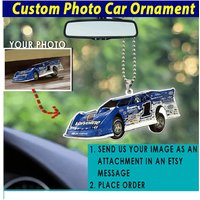 Spätes Modell Dirt Track Racing Personalisiertes Auto Ornament, Geschenke Für Racers, Drag Racer Geschenk, Midget Car, Sprint Car von KoolKoolCustomDesign