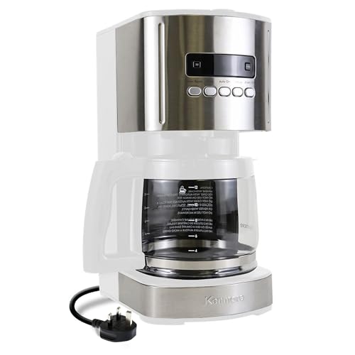 Koolatron Kenmore 12-Tassen-Filterkaffeemaschine 1,8 l programmierbare Filterkaffeemaschinen mit Timer Schnellbrühtechnologie wiederverwendbarer, Weiß von Koolatron