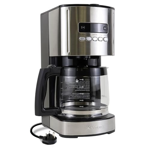 Koolatron Kenmore 12-Tassen-Filterkaffeemaschine 1,8 l programmierbare Filterkaffeemaschinen mit Timer Schnellbrühtechnologie wiederverwendbarer, Schwarz Koolatron Kenmore 12-Tassen-Filterkaffeemaschine 1,8 l programmierbare Filterkaffeemaschinen mit Timer Schnellbrühtechnologie wiederverwendbarer, Schwarz von Koolatron