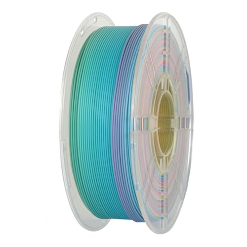 Koolenry 1 Kg 1,75 mm PLA Multicolor -Regenbogen -Gradientenfarbe Änderung Niedriger Glanz 3D -Druckerfilament von Koolenry
