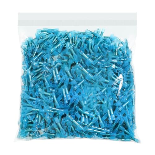 Koolenry 1000 PCS 16-14 AWG Blue Wärme Schrumpfkasten Steckanbeter Marine Grade Isoliert Spleiß für Meereskrimp, Boot, Kabel, Automobile Koolenry 1000 PCS 16-14 AWG Blue Wärme Schrumpfkasten Steckanbeter Marine Grade Isoliert Spleiß für Meereskrimp, Boot, Kabel, Automobile von Koolenry