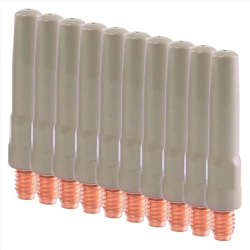 Koolenry 10pcs Nicht-Stick-Beschichtungsschweiß-Tipps Schweißschärf-Accessoire-Schweißschweißschweißtipps Schweißzubehör 0,8 mm von Koolenry
