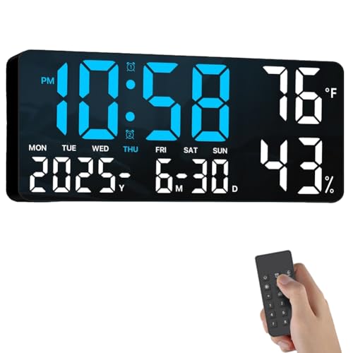 Koolenry 13,8 "Große Digitale Wanduhr mit Fernbedienung für Wohnzimmer, Schlafzimmer, Geschenk Koolenry 13,8 "Große Digitale Wanduhr mit Fernbedienung für Wohnzimmer, Schlafzimmer, Geschenk von Koolenry