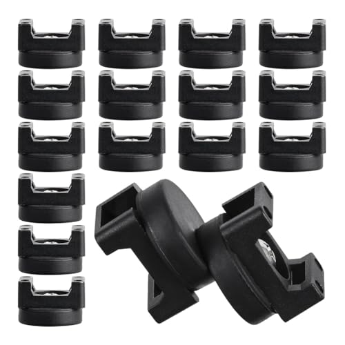Koolenry 15 Stücke Magnetkabel Clips Reißverschluss Magnetdrahthalter für Home Office Marine Electrical Liring Draht Kabelhalterhalterungsdrahtklammern Management von Koolenry