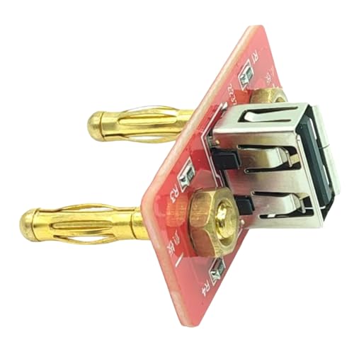 Koolenry 19,05 mm Abstand Bananenstecker für die Handy-Ladestromprüfung USB 5V Ausgangsstecker Handyladestrom-Testwerkzeug von Koolenry