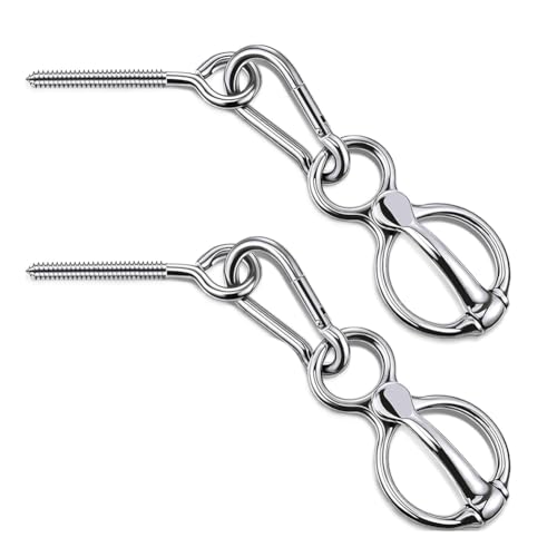 Koolenry 2 Sets Ring Ring Robus und Safe Horse Taste Supplies für Innen- und Außenreduzierungen, die Beim Ziehen zum Binden und Rückzug Verletzt Werden, Hilft, Sich Zurückzuziehen von Koolenry