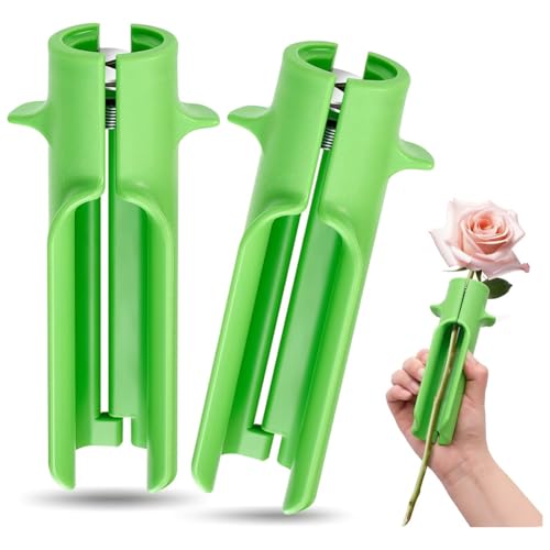Koolenry 2 Stück Rosendornenentferner, Rosendornenentferner, Werkzeug zum Entfernen Von Blättern und Dornen, für Zuhause, Floristen, Gartenarbeit, Blumen Koolenry 2 Stück Rosendornenentferner, Rosendornenentferner, Werkzeug zum Entfernen Von Blättern und Dornen, für Zuhause, Floristen, Gartenarbeit, Blumen von Koolenry