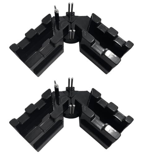 Koolenry 2 Stück Schwarzer 2-in-1-Funktions-Gewindeschneiderahmen mit Skala für Präzises Schneiden Koolenry 2 Stück Schwarzer 2-in-1-Funktions-Gewindeschneiderahmen mit Skala für Präzises Schneiden von Koolenry